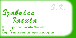 szabolcs katula business card